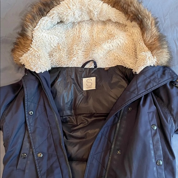Navy Waterproof Winter Parka - Picture 6 of 9